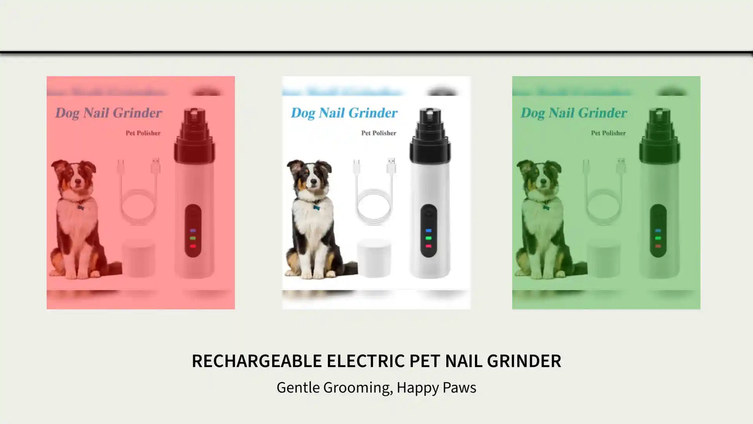 Rechargeable Electric Pet Nail Grinder by@Outfy