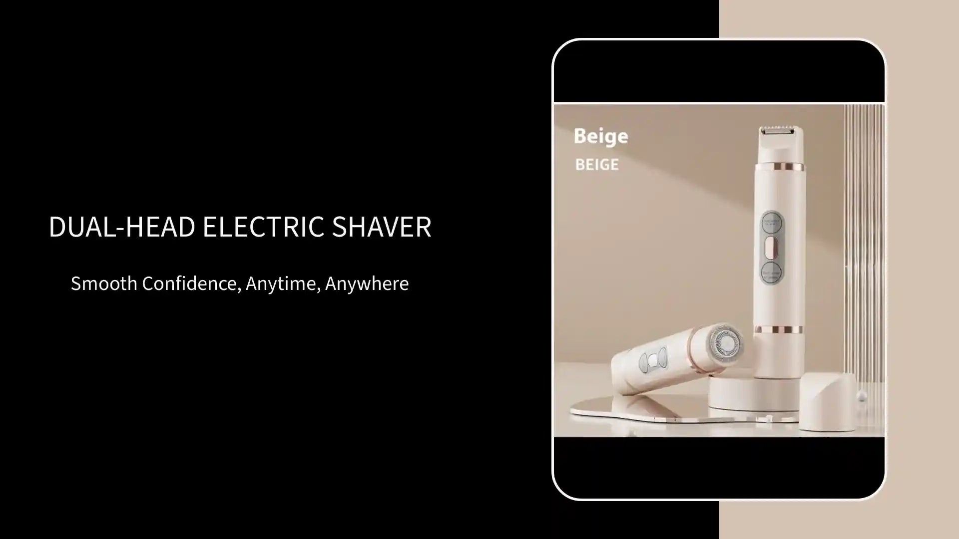 Dual-Head Electric Shaver by@Outfy