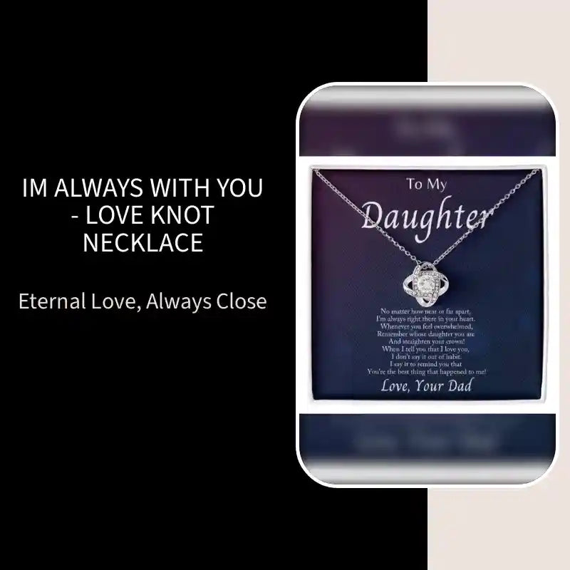 Im Always With You - Love Knot Necklace by@Outfy