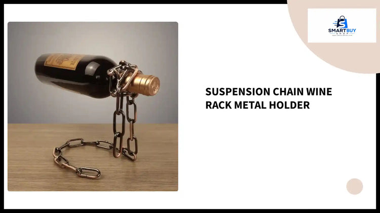 Suspension Chain Wine Rack Metal Holder by@Outfy