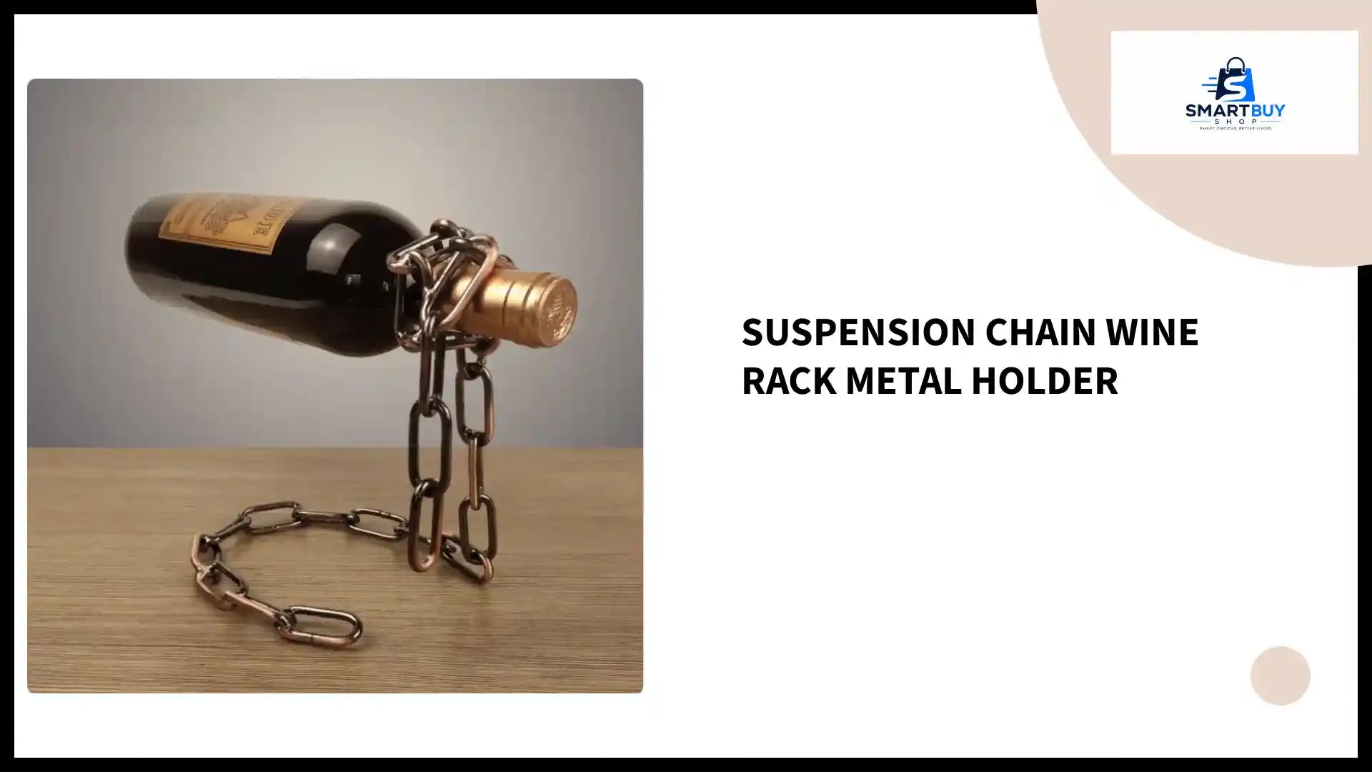 Suspension Chain Wine Rack Metal Holder by@Outfy