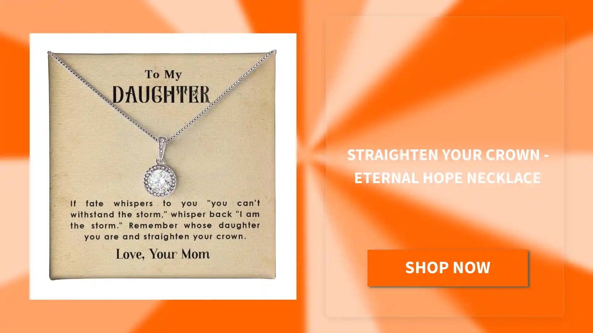 Straighten Your Crown - Eternal Hope Necklace by@Outfy