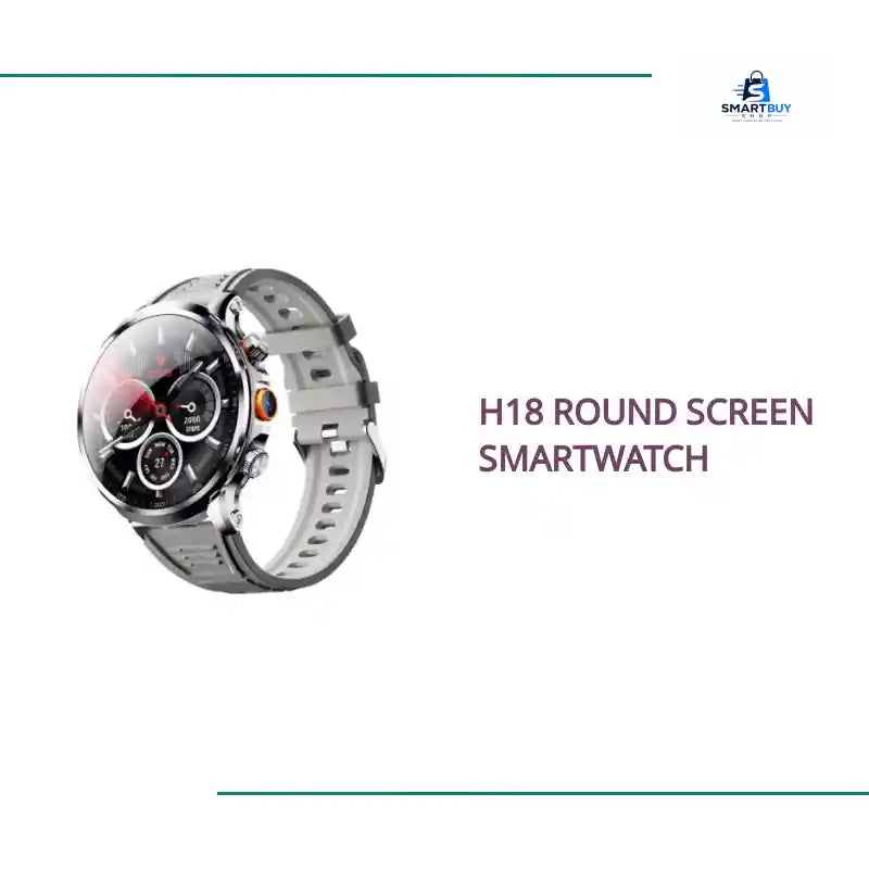 H18 Round Screen Smartwatch by@Outfy
