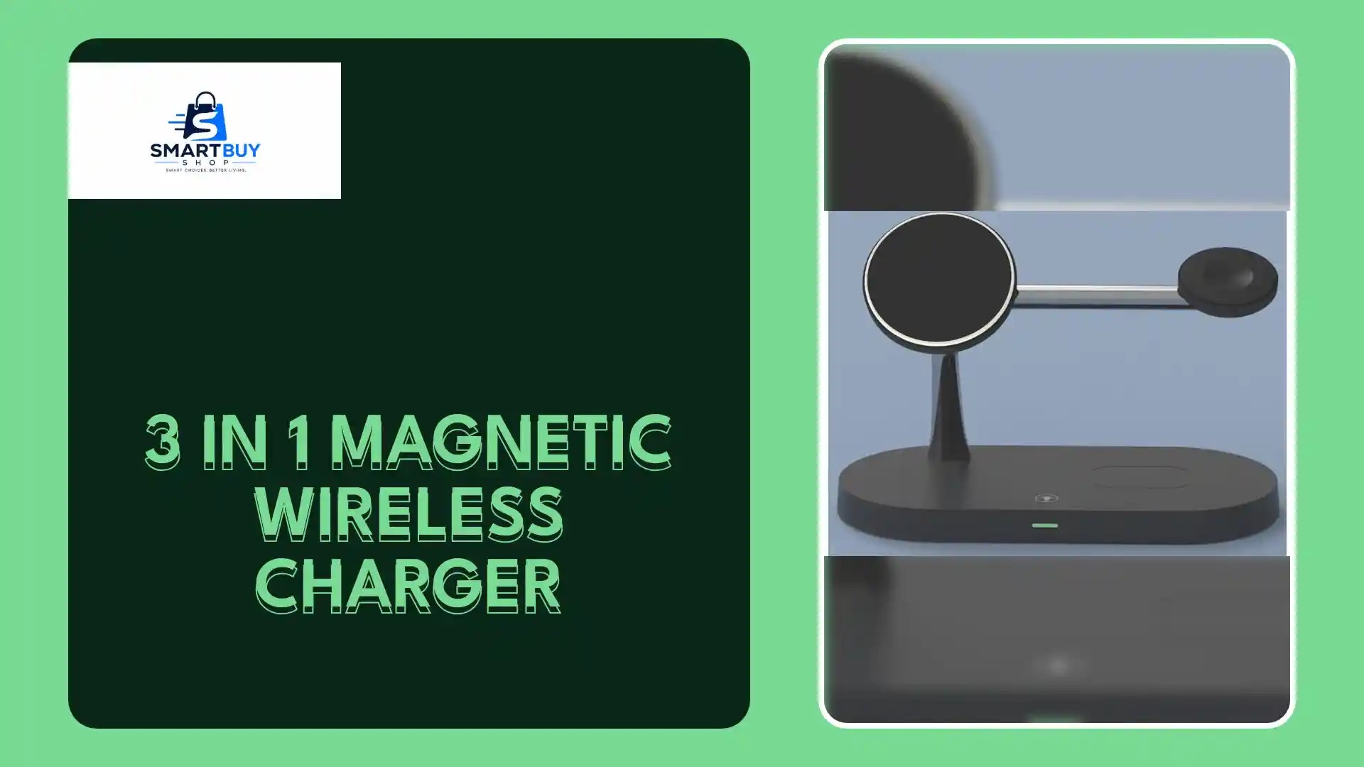 3 in 1 Magnetic Wireless Charger by@Outfy