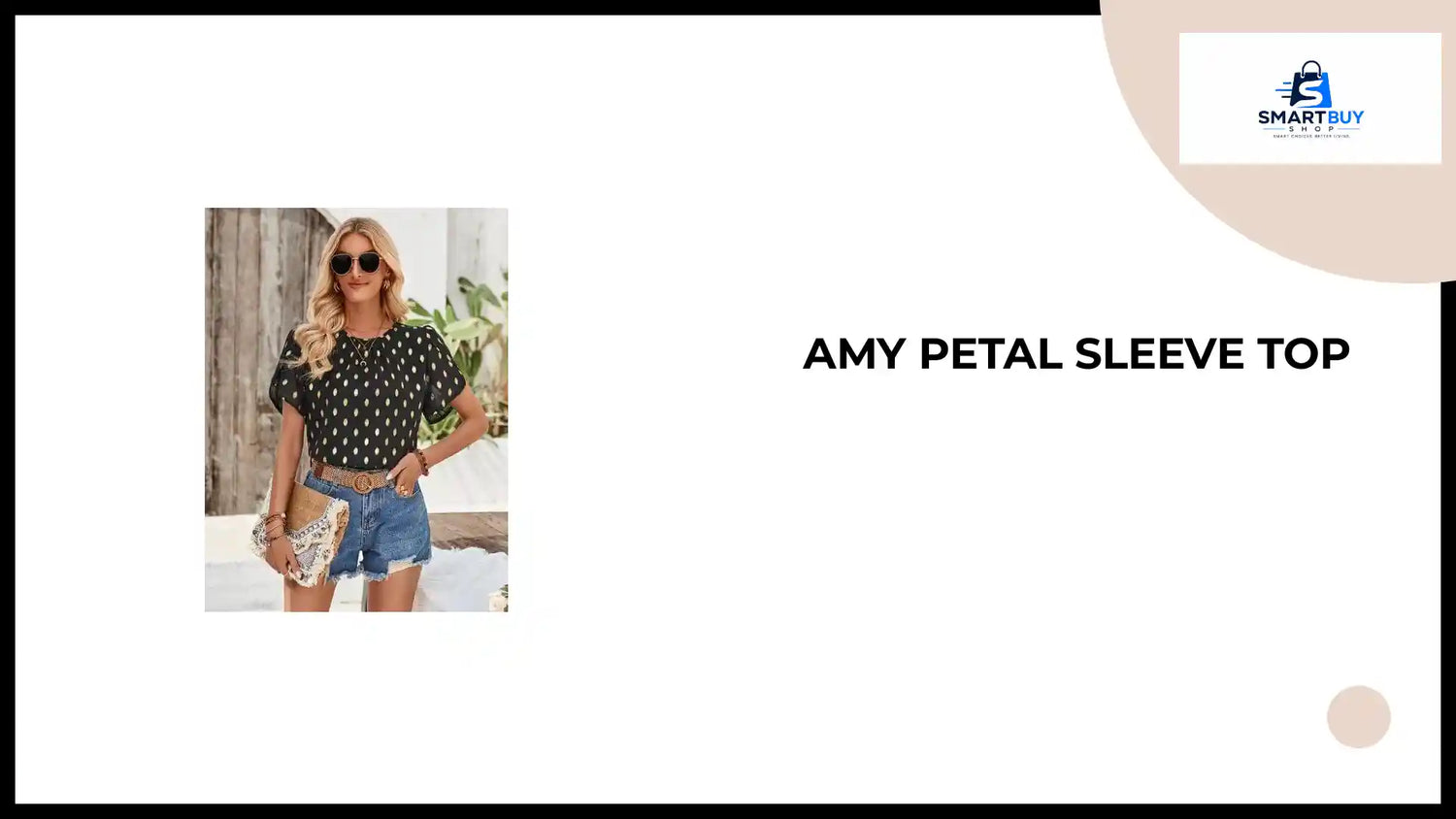 Amy Petal Sleeve Top by@Outfy