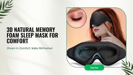 3D Natural Memory Foam Sleep Mask for Comfort by@Outfy