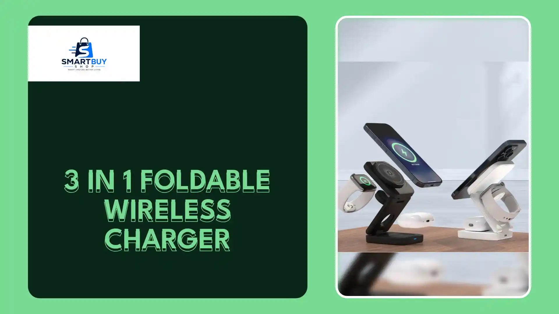 3 IN 1 FOLDABLE WIRELESS CHARGER by@Outfy