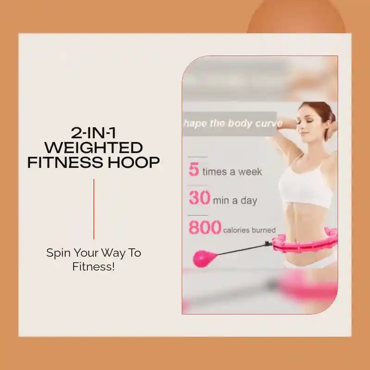 2-in-1 Weighted Fitness Hoop by@Outfy
